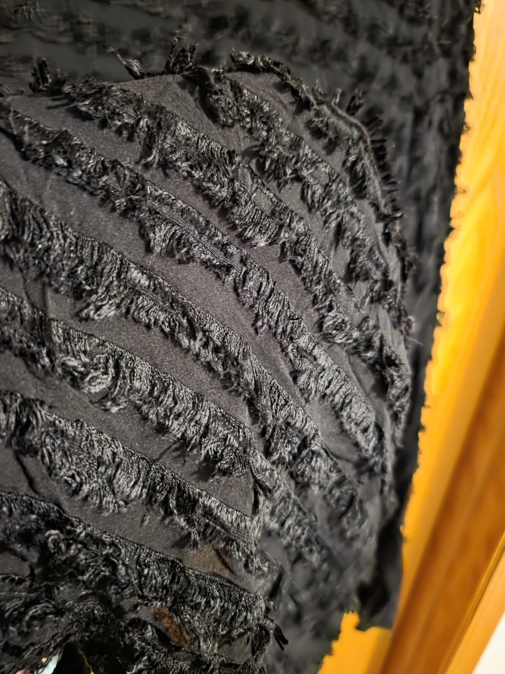Zara black textured